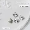 Popular Manicura de Cristal Blanco Super Brillante Diamante Luna de Noche Mariposa Forma Especial Pegatinas de Uñas de Diamante Punta de Diamante Base Destello Joyería para Arte de Uñas