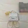 Bolso Cuadrado Pequeño de Lunares Estilo Coreano de Nicho Nuevo Verano 2026 para Mujer, Bolso Versátil Casual Elegante Estilo Universitario para Hombro y Cruzado