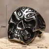 Anillo personalizado retro Cabeza de Fantasma Anillo retro gótico de calavera para hombre y mujer anillo para dedo índice Joyería de Halloween Venta directa transfronteriza