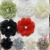 10.5cm Hada Coreana Super Perla Hecho a Mano Flor Tridimensional Decoración Infantil DIY Accesorios para el Cabello Versátiles Flor para Zapatos Flor para Bolsos