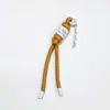 Nuevas ornamentos para bolsa de color caramelo estilo INS de moda nacional, tarjeta, cordón de cremallera DIY para llavero de teléfono móvil, llavero de moda