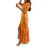 2026 Dropshipping Transfronterizo Nuevo Vestido Largo de Verano para Mujer Vestido con Tirantes Fruncidos Florales Retro Francés