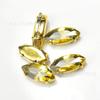 Diamante de Cristal al por Mayor Ojo de Caballo Punta Fondo Pedrería Fondo Dorado Garra Cosido a Mano Diamante DIY Ropa Zapatos Bolso Accesorios de Joyería