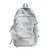 Mochila Transfronteiriça Nova e Moderna com Design Tie-Dye, Bolsa Escolar Versátil e Fashion para Alunos do Ensino Fundamental II, Ensino Médio e Universitários