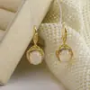 Ganchos para Orejas de Jade Blanco, Elegantes, Clips para Orejas sin Perforar, Nueva Chinoiserie Exquisitos Pendientes de Moda de Lujo Accesible 2025 Pendientes Populares Nuevos