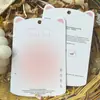 En stock Rose repujado en tarjeta de uñas para exhibición de arte de uñas diseño de etiqueta de fondo tridimensional de alta gama venta al por mayor