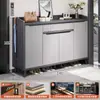 Zapatero para Entrada de Casa, Almacenamiento y Organización de Gran Capacidad, Perchero Integrado y Zapatero de Pared con Divisores
