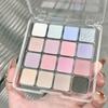 JADED Coração Transparente 16 Cores Paleta de Sombras para Olhos Portátil Atmosfera Pó Fumê Baixa Saturação Perolado Fosco Sombra para Olhos Transfronteiriça
