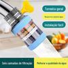 Filtro de torneira purificador de água doméstico purificador de água torneira de cozinha filtro extensão à prova de respingos artefato universal