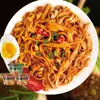 Macarrão de pimenta fresca, macarrão instantâneo seco sem cozimento, macarrão instantâneo conveniente em copo, macarrão largo para café da manhã, atacado por caixa