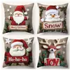 Estilo Navideño Impresión Digital Funda Decorativa para Cojín de Sala de Estar Amazon Funda para Cojín Navideño Funda para Cojín de Sofá Fabricante