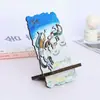 Suporte Criativo de Madeira para Celular Universal Base de Celular Mini Portátil Suporte de Mesa Lembrança de Viagem