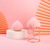 Huevo de Belleza de Durazno Súper Suave para Uso Húmedo y Seco, Copa Completa de Borla de Polvo de Durazno, Caja de Almacenamiento para Huevo de Belleza que No Come Polvo al por Mayor