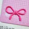 Plástico dulce simple corazón de niña estrella corbata de lazo accesorios para el cabello funda de teléfono móvil pegamento de crema material diy lote