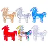 Nuevo Producto Amazon Zodiac Caballo de Colores de Pie Adorno de Cristal Decoración de Escritorio de Oficina Regalo de Cumpleaños para Niños