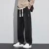 Calça Jeans Masculina de Veludo Cotelê vide Azul Retrô Marca Americana Tendência Calças Largas Masculino Outono Inverno Novo Perna Reta Perna Larga