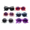 Nuevas Gafas de Sol Infantiles Redondas con Orejas de Gato 2022 Protección Solar de Verano Gafas de Sombra Moda para Bebé Tendencia