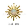 Clavo de Oreja de Titanio Jiang Ti F136 Erizo de Mar Aobao Girasol Transfronterizo G23 Aleación de Titanio Joyería para Perforación Corporal Pendientes