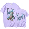 Camiseta Masculina Korn Lançamento de Álbum de Música de Banda de Rock Cruzada Aliexpress Retro Metal Gótico t
