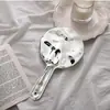 Espejo Pequeño Portátil de Alta Definición Galvanizado de Moda con Logo Imprimible, Espejo de Maquillaje para Niñas, Espejo de Mano Portátil