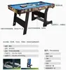 Mesa de Billar para Uso Doméstico, Plegable, Estilo Americano y Chino, Mesa Estándar de Bola Ocho Negra, Se Puede Convertir a Mesa de Ping Pong, Patas de Hierro, Nivel Ajustable, para Adultos