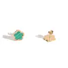 Moda Europea y Americana Versátil Nicho Pendientes de Acero de Titanio con Flor de Cinco Pétalos para Mujer, Pendientes de Commuter con Temperamento de Lujo Ligero, Pendientes de Flor