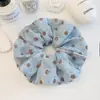 Goma para el pelo de lunares estilo coreano para mujer, accesorio para el pelo con borde de encaje para moño, goma para el pelo, accesorio para el pelo de alta gama, flor para el pelo, diadema