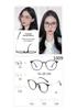 Montura de gafas con pegamento dorado TR90, no magnética, ultraligera, flexible, moderna, con decoración, combina con todo, color café grande, comercio exterior 1009