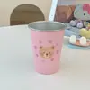 Taza de Enjuague Bucal Oso Pequeño Estrella Linda Dibujos Animados Uso Doméstico Pareja Acero Inoxidable Taza para Cepillo de Dientes Estudiante Vuelta a Clases Taza Portátil para Lavar