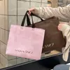 Bolsas Retro de Tecido Não Tecido Laminado com Impressão de Logo, Sacolas para Embalagem de Presente de Loja de Roupas, Sacolas de Compras Publicitárias Ecológicas