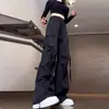 Overoles estilo americano calle principal para mujer verano diseño fino sentido de la moda nicho sentido vertical moda nacional pantalones de pierna ancha con cordón
