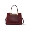 Bolsa Transversal Feminina Novo Estilo Couro Genuíno Primavera e Outono Versátil High-End Bolsa de Casamento Bolsa de Mão Bolsa de Mãe Bagagem