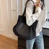 Bolso de Mujer Nuevo 2024 Bolso Tote Nylon Gran Capacidad Simple Para Ir al Trabajo Bolso de Hombro Casual Artístico de Tela