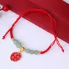 Pulseras de Hilo de Colores al por Mayor, Pulseras Ajustables Hechas a Mano Estilo Chino Tradicional para Hombres y Mujeres, Adecuadas para Festivales y Buena Suerte