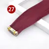 Extensiones de Cabello de Colores, Mechas, Extensiones de Cabello Lisas, Extensiones de Cabello Sin Costuras, Extensiones de Cabello de Colores para Colgar en la Oreja