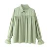 Ropa Transfronteriza Europea y Americana de Aliexpress 2025 Nueva Primavera Temprana Suelta Tabla Grande Moda Camisa Sencilla