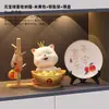Gato da Sorte armazenamento de chaves de casa decoração de corredor armário de sapatos para porta decoração de sala de estar decoração de casa presente de inauguração de casa novo lar
