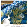 Bufanda de Cuello Estilo Van Gogh Azul para Mujer, Bufanda Cuadrada Pequeña de 70 cm para Primavera y Otoño, Chal Bufanda de Doble Cara que Cambia de Color Estilo Mamá