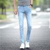 Ropa al por mayor barata otoño jeans estilo coreano pantorrilla hombres leggings personalizados niños pantalones largos de moda modernos