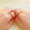 Anillo de Cuerda Roja Cuerda Negra Cuentas Doradas Cuentas de Transferencia Anillo para Pareja Anillo de Pareja Anillo Trenzado Cuentas de Transferencia Simples