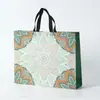 Bolsa de loja de roupas não tecida à prova d'água da moda bolsa de mão extra grande embalagem de presente para mulheres embalagem de compras bolsa para roupas