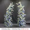 Adereços de Casamento: Arco Floral em Forma de Chifre, Cenário de Palco, Painel Curvo Pronto para Casamento ao Ar Livre