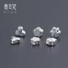 Plata Lisa S925 Hecho a Mano DIY Cuentas Pétalos Geométricos Cuentas Separadoras Cuentas Sueltas Accesorios para Joyería Venta Directa de Fábrica S0126
