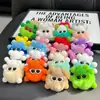 Conejo Rex Piel Bola de Carbón Pequeña Lindo Colgante para Bolso Muñeco de Peluche Llavero para Coche Colgante para Teléfono Móvil Colgante para Bebé