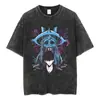 Camiseta de Anime Solo Level Transfronteriza AliExpress, Camiseta Pesada Retro para Gimnasio de Hombre Algodón Forjado