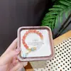 Pulsera de Ágata Roja del Sur Natural, Nueva Pulsera Blanca de Ágata Estilo Chino, Diseño Original Artístico Retro, Joyería Popular para Mujer