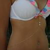 Joyería Transfronteriza de Moda Cadena Corporal de Pedrería Accesorios para Bikini de Verano Estilo Callejero Collar de Cristal Tendencia Caliente