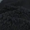 Tela de Lana de Cordero Negra para Ropa, Peso Alto, Tejido de Moda Cálido para Otoño e Invierno, Abrigo Cálido, Sudadera, Tela para Manualidades