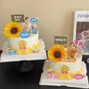 Decorações de bolo para o Dia do Professor de 2026: buquê de girassóis, desejando aos professores um feliz feriado, boa saúde e beleza