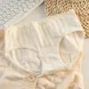 Pantaletas de Algodón Puro Antibacteriano de 10A para Niñas Estudiantes con Volantes de Letras, Calzones Rayados de Mariposa para Mujer, Secado Rápido